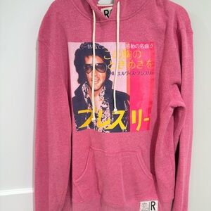 Elvis Graphic Pink Hoodie